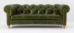 canapé chesterfield vert typique